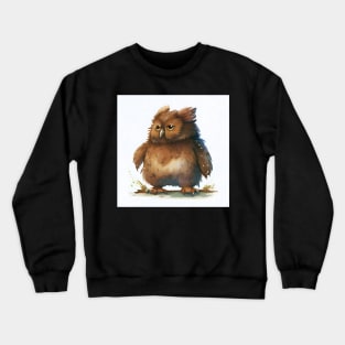 Cute Watercolor Owlbear Crewneck Sweatshirt